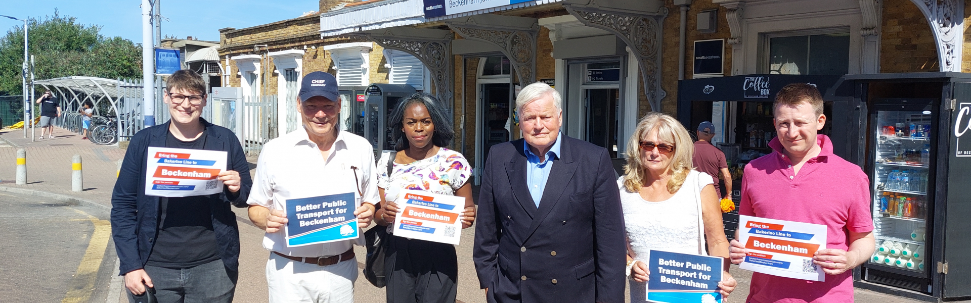 Bob Stewart at Beckenham Junction station