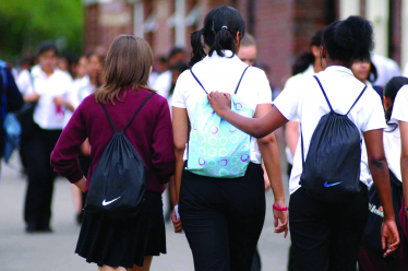 Children on way to School